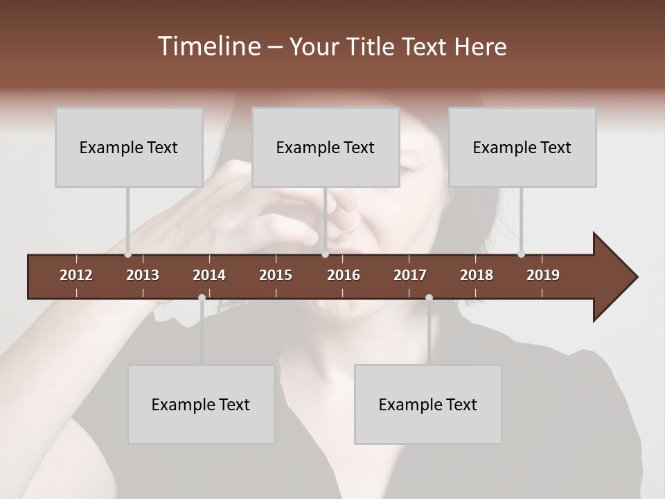 Grey Background Bad Smell Disappointment PowerPoint Template