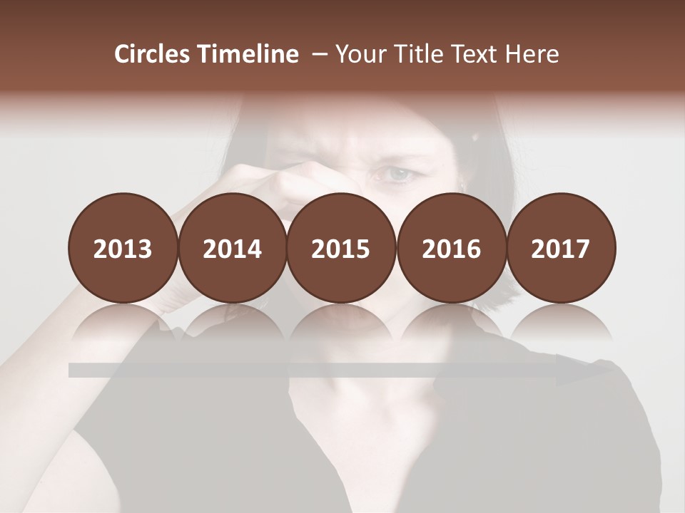 Grey Background Bad Smell Disappointment PowerPoint Template