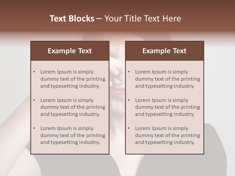 Grey Background Bad Smell Disappointment PowerPoint Template