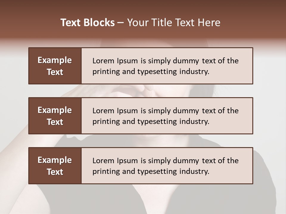 Grey Background Bad Smell Disappointment PowerPoint Template