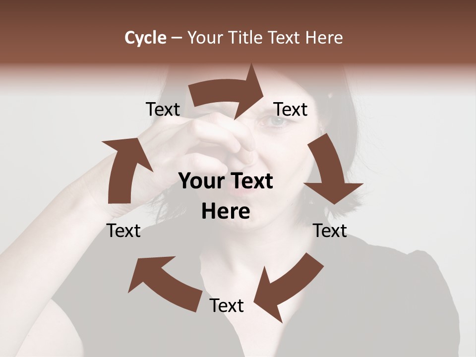 Grey Background Bad Smell Disappointment PowerPoint Template