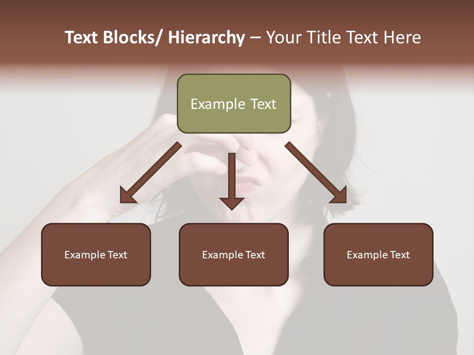 Grey Background Bad Smell Disappointment PowerPoint Template
