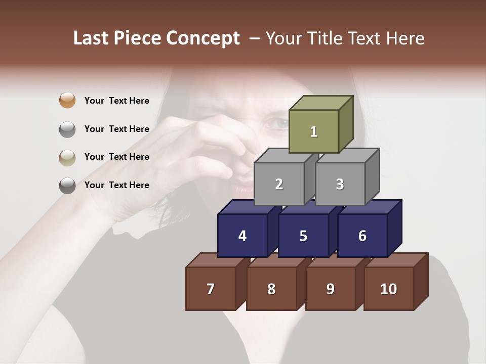 Grey Background Bad Smell Disappointment PowerPoint Template