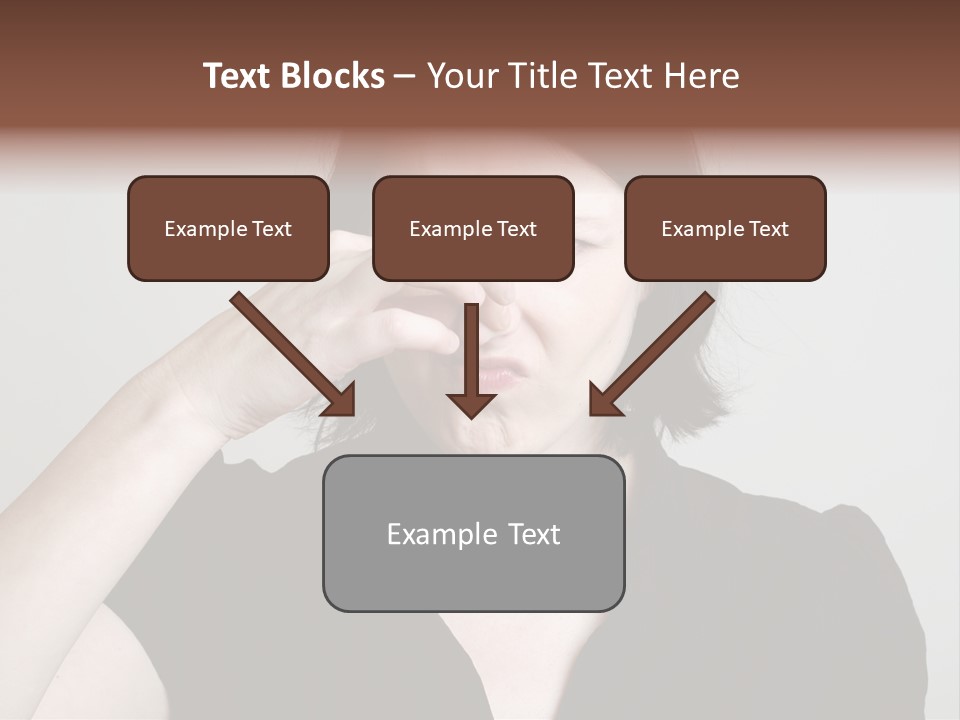 Grey Background Bad Smell Disappointment PowerPoint Template