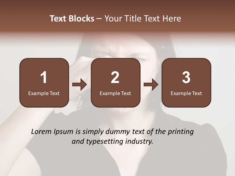 Grey Background Bad Smell Disappointment PowerPoint Template