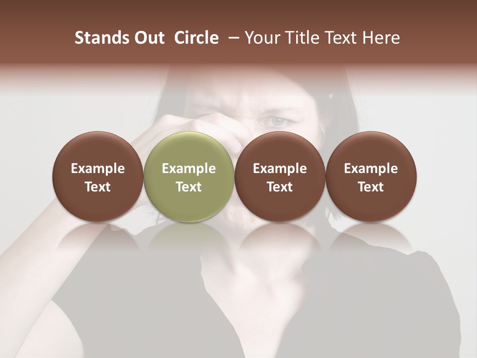 Grey Background Bad Smell Disappointment PowerPoint Template