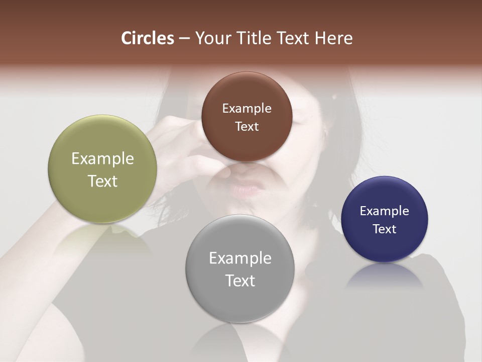 Grey Background Bad Smell Disappointment PowerPoint Template