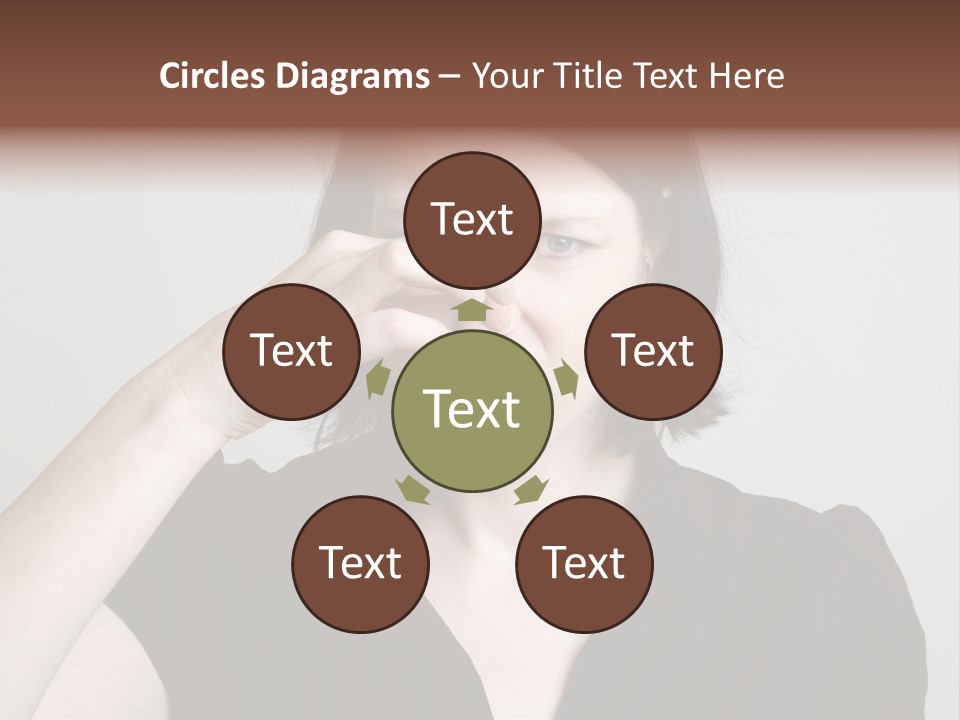 Grey Background Bad Smell Disappointment PowerPoint Template