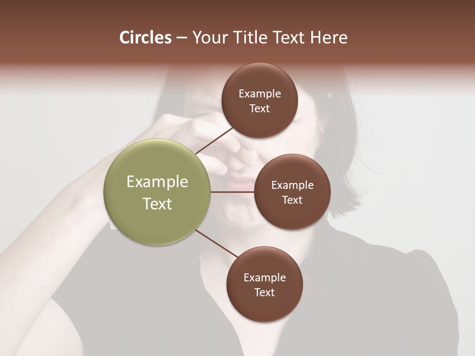 Grey Background Bad Smell Disappointment PowerPoint Template