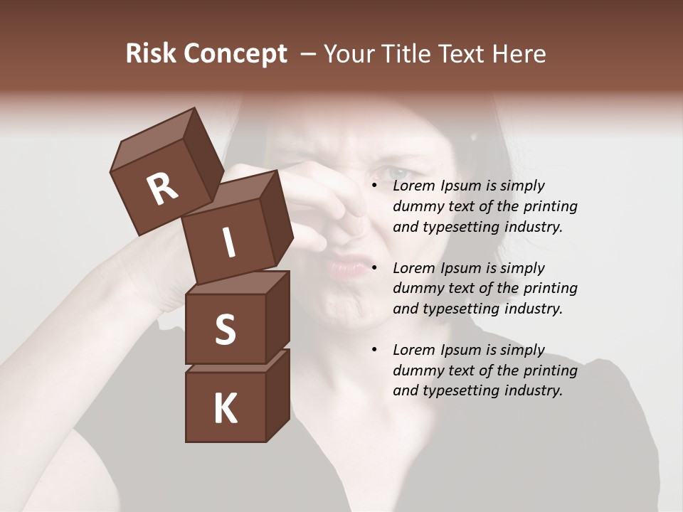 Grey Background Bad Smell Disappointment PowerPoint Template