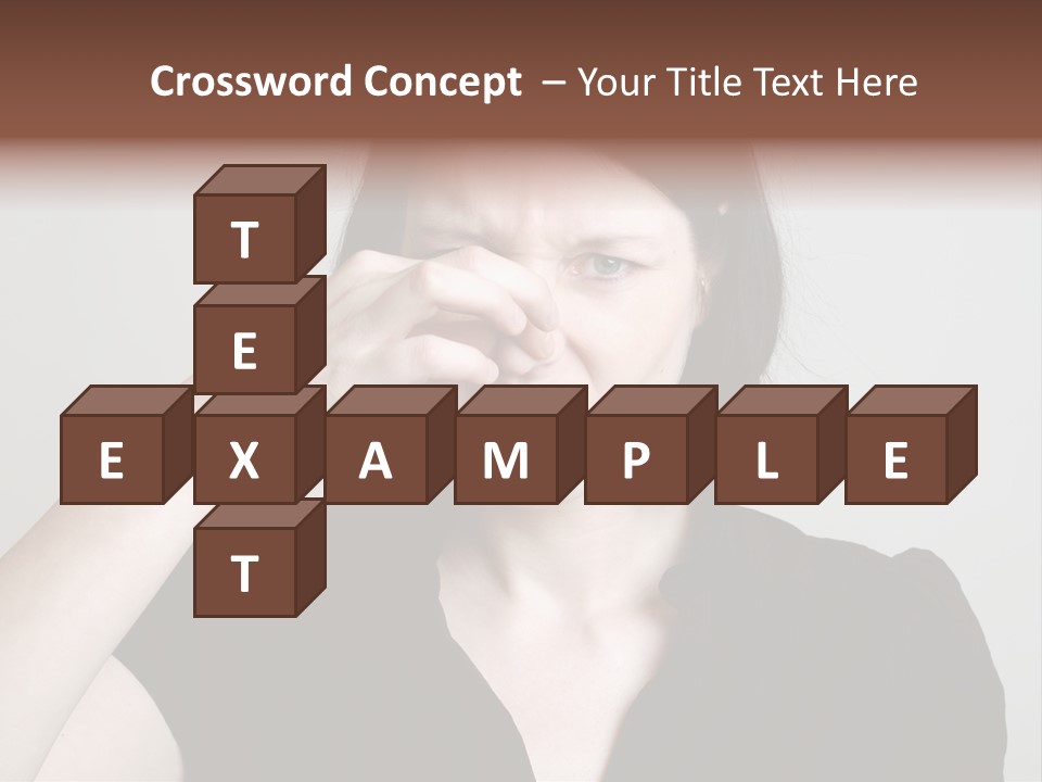 Grey Background Bad Smell Disappointment PowerPoint Template