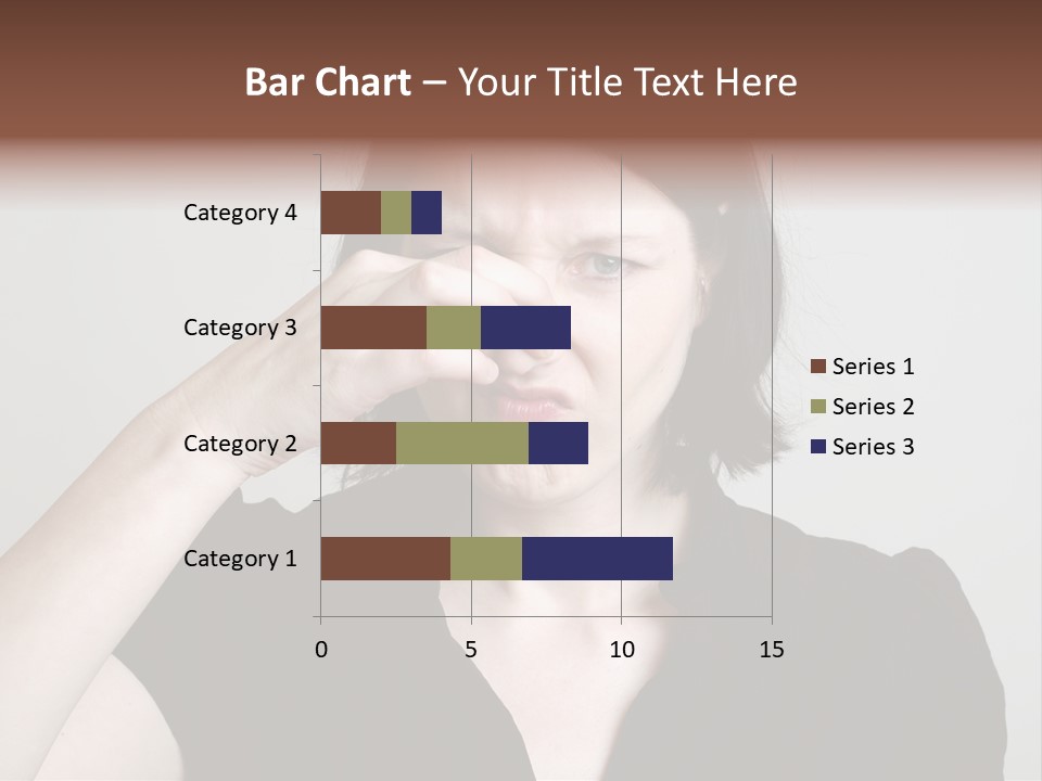 Grey Background Bad Smell Disappointment PowerPoint Template