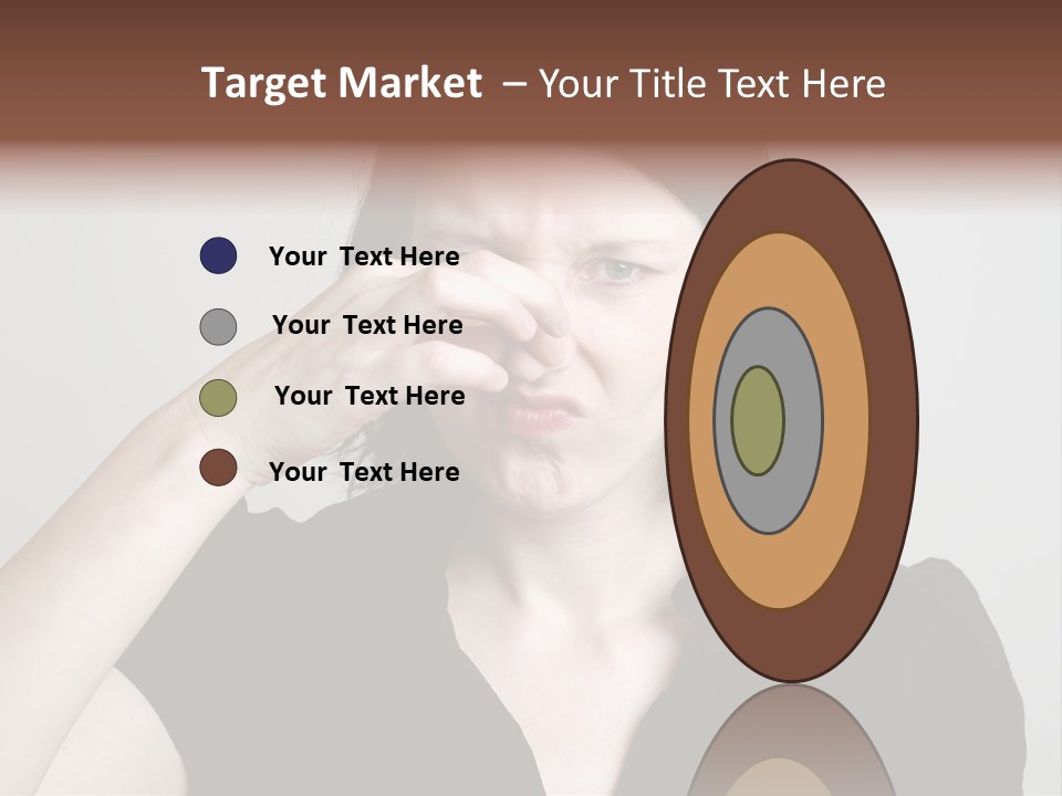 Grey Background Bad Smell Disappointment PowerPoint Template