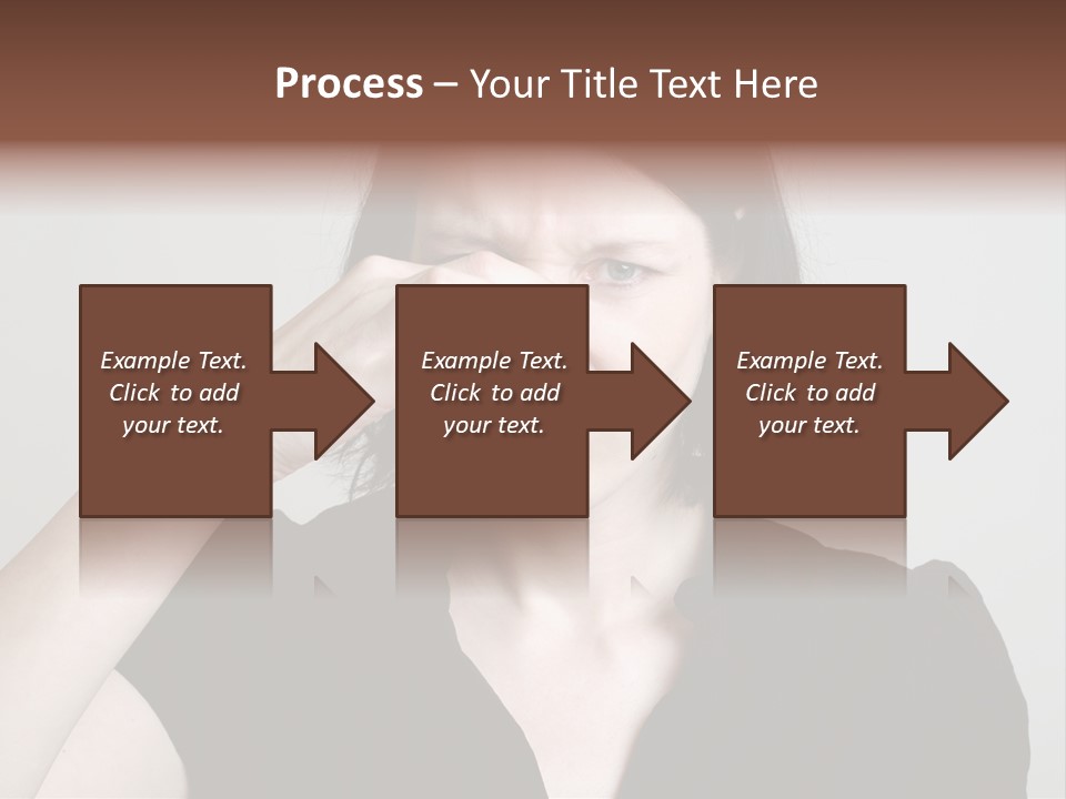 Grey Background Bad Smell Disappointment PowerPoint Template