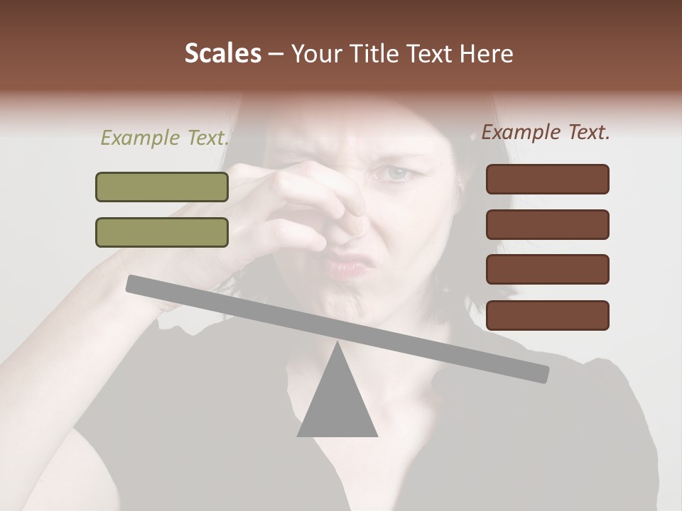 Grey Background Bad Smell Disappointment PowerPoint Template