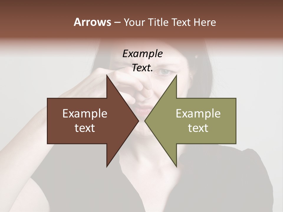 Grey Background Bad Smell Disappointment PowerPoint Template