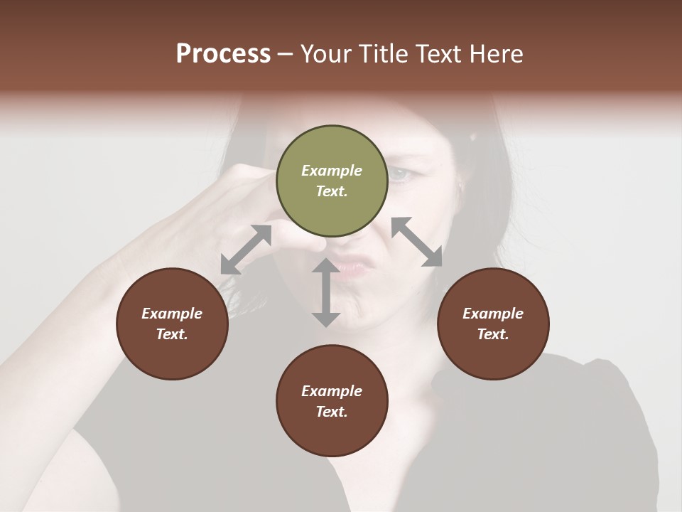 Grey Background Bad Smell Disappointment PowerPoint Template