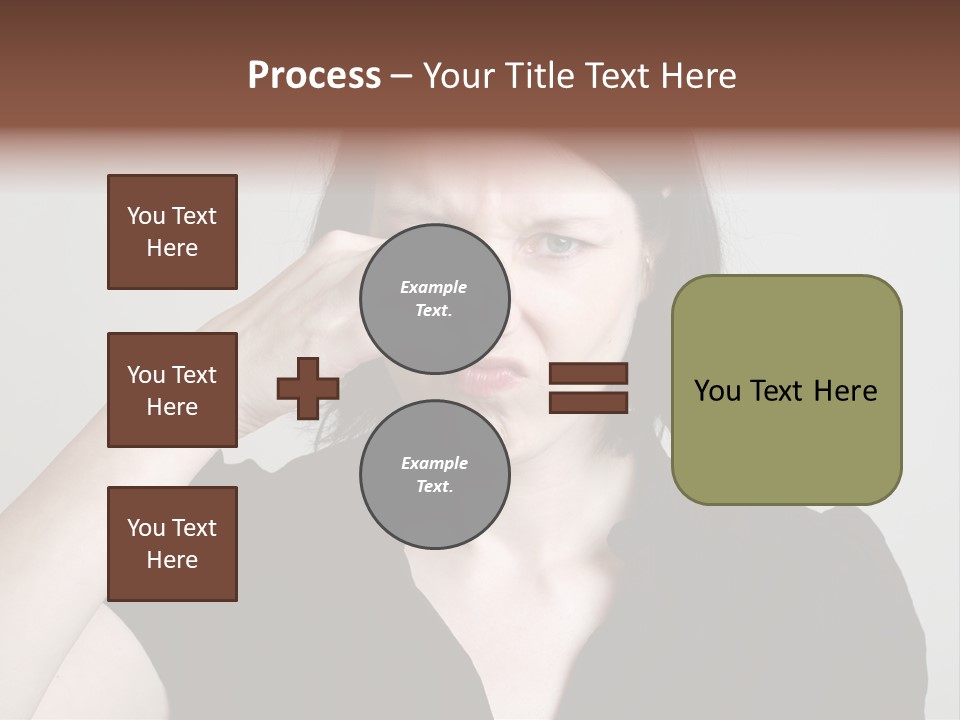 Grey Background Bad Smell Disappointment PowerPoint Template