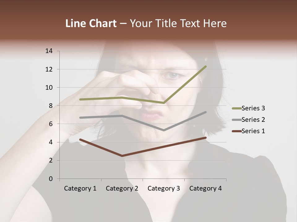 Grey Background Bad Smell Disappointment PowerPoint Template
