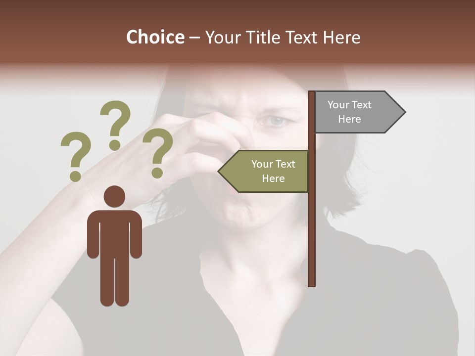 Grey Background Bad Smell Disappointment PowerPoint Template