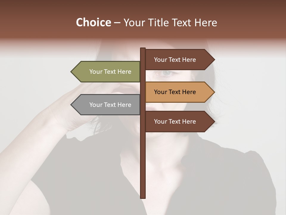 Grey Background Bad Smell Disappointment PowerPoint Template