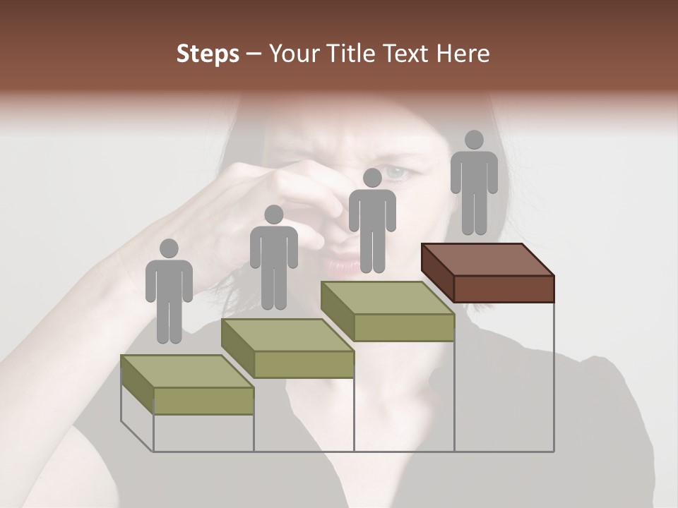 Grey Background Bad Smell Disappointment PowerPoint Template