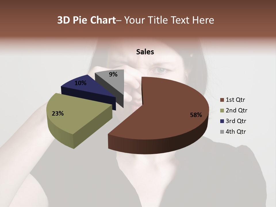 Grey Background Bad Smell Disappointment PowerPoint Template
