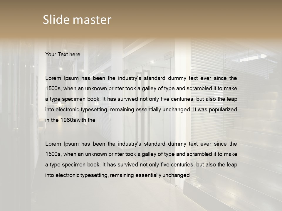 Inside Empty Seat PowerPoint Template