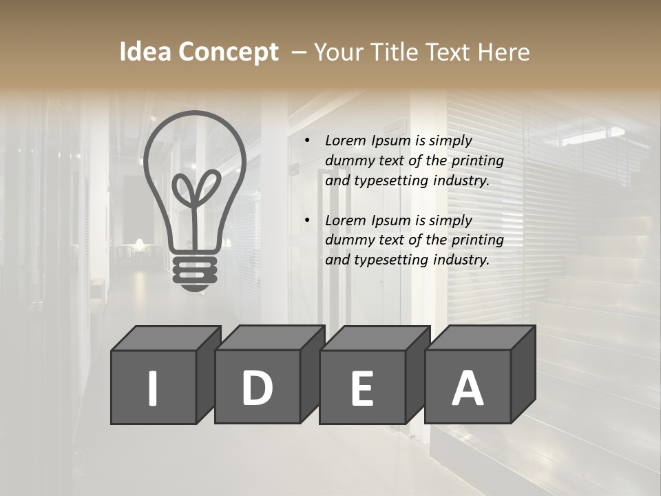 Inside Empty Seat PowerPoint Template