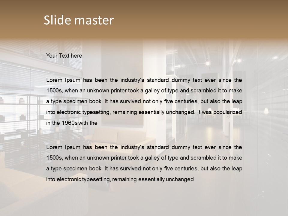 Room Sofa Decor PowerPoint Template