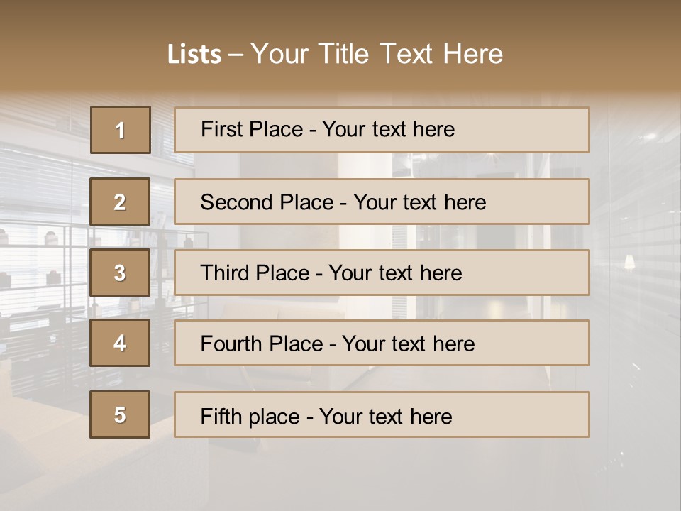 Room Sofa Decor PowerPoint Template