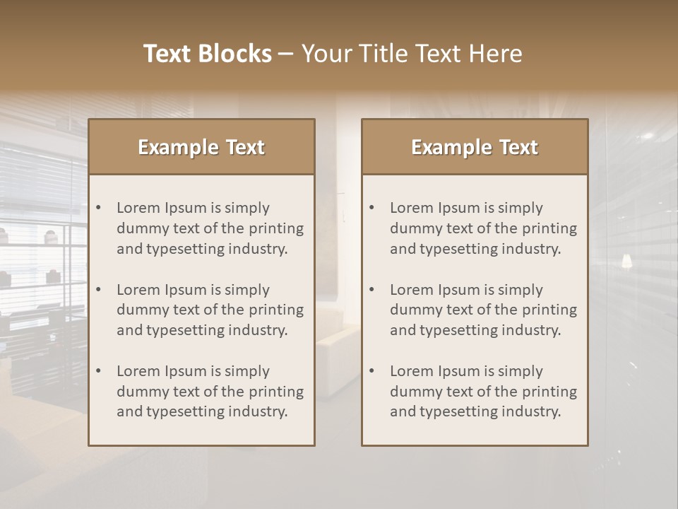 Room Sofa Decor PowerPoint Template
