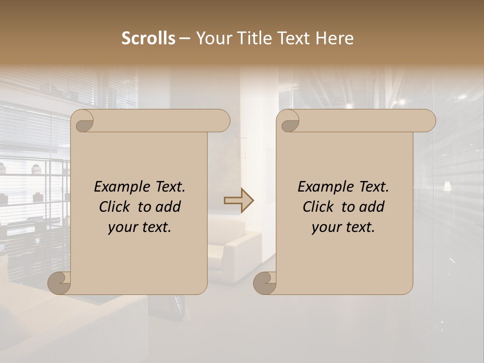 Room Sofa Decor PowerPoint Template