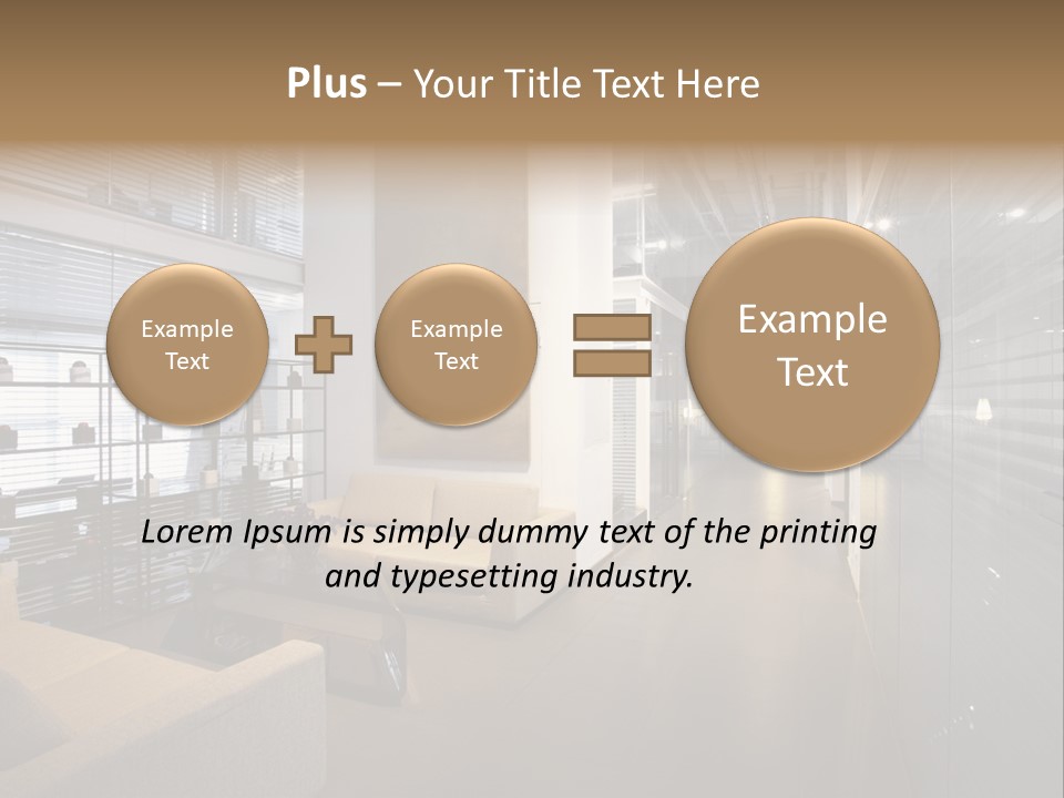 Room Sofa Decor PowerPoint Template