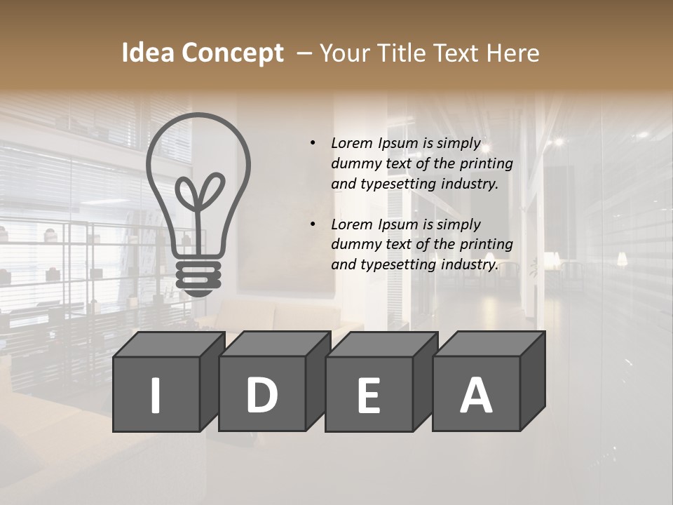 Room Sofa Decor PowerPoint Template