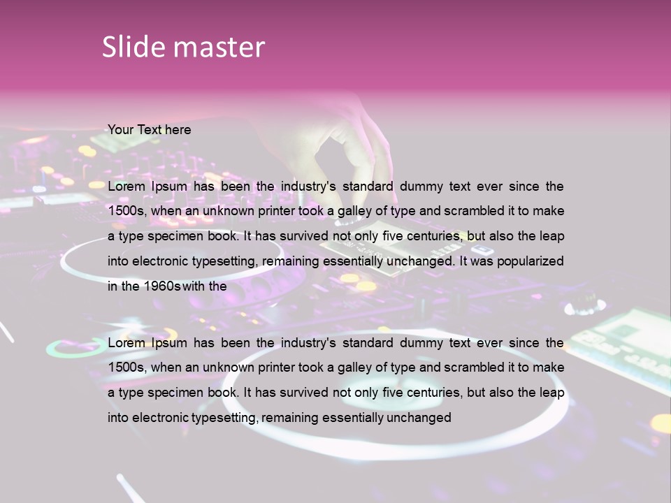 Control Club Channels PowerPoint Template