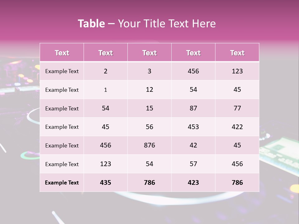Control Club Channels PowerPoint Template