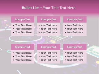 Control Club Channels PowerPoint Template