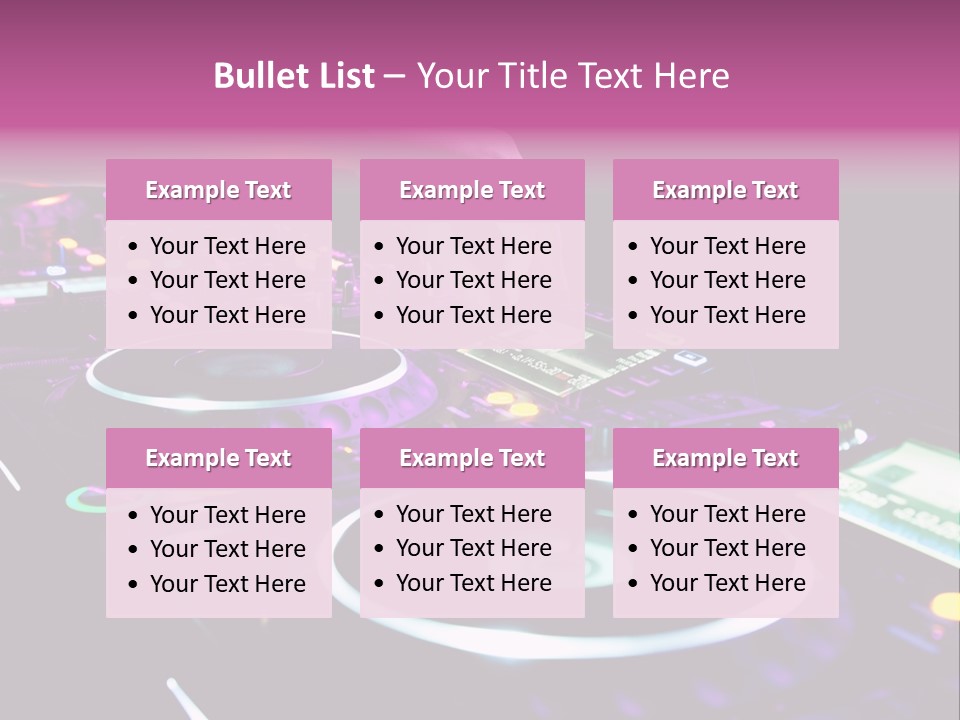 Control Club Channels PowerPoint Template