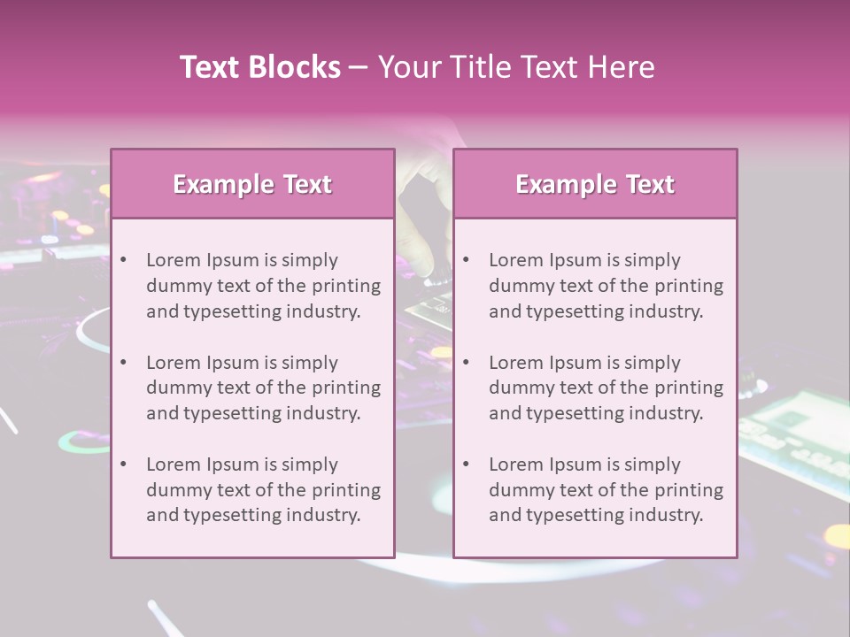 Control Club Channels PowerPoint Template