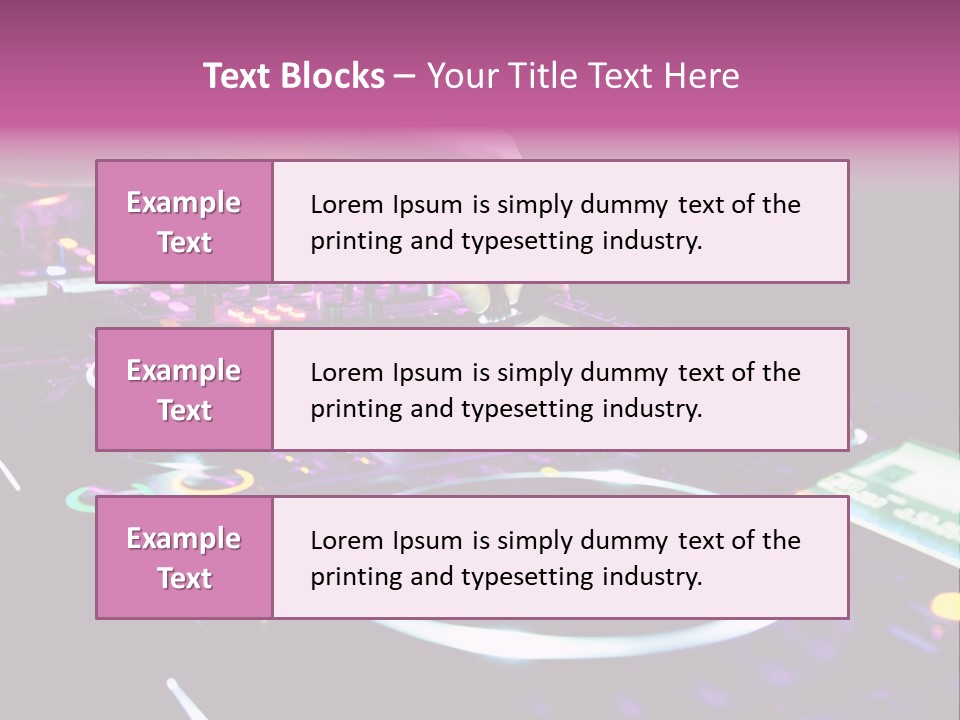 Control Club Channels PowerPoint Template