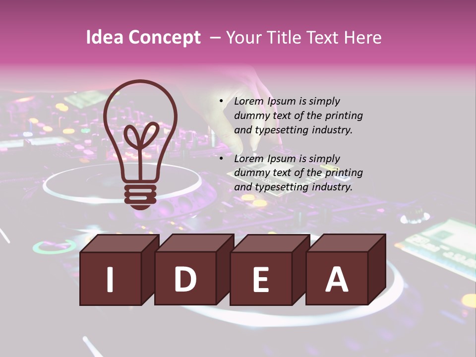 Control Club Channels PowerPoint Template