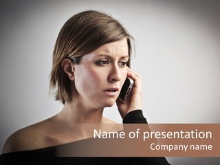 Beautiful Portrait Background PowerPoint Template