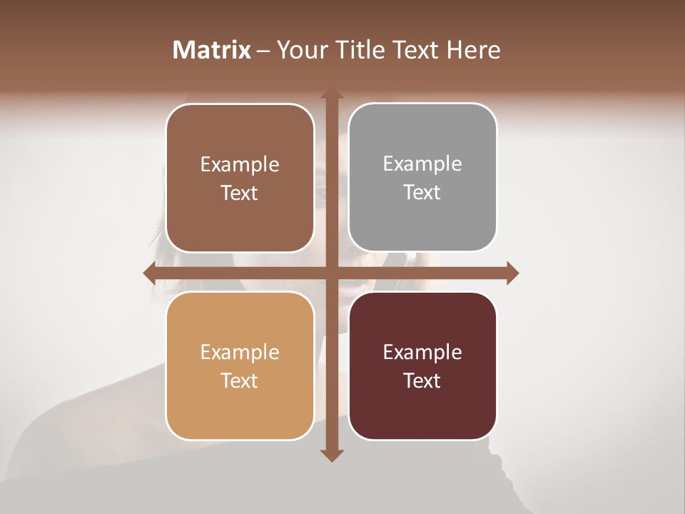 Beautiful Portrait Background PowerPoint Template