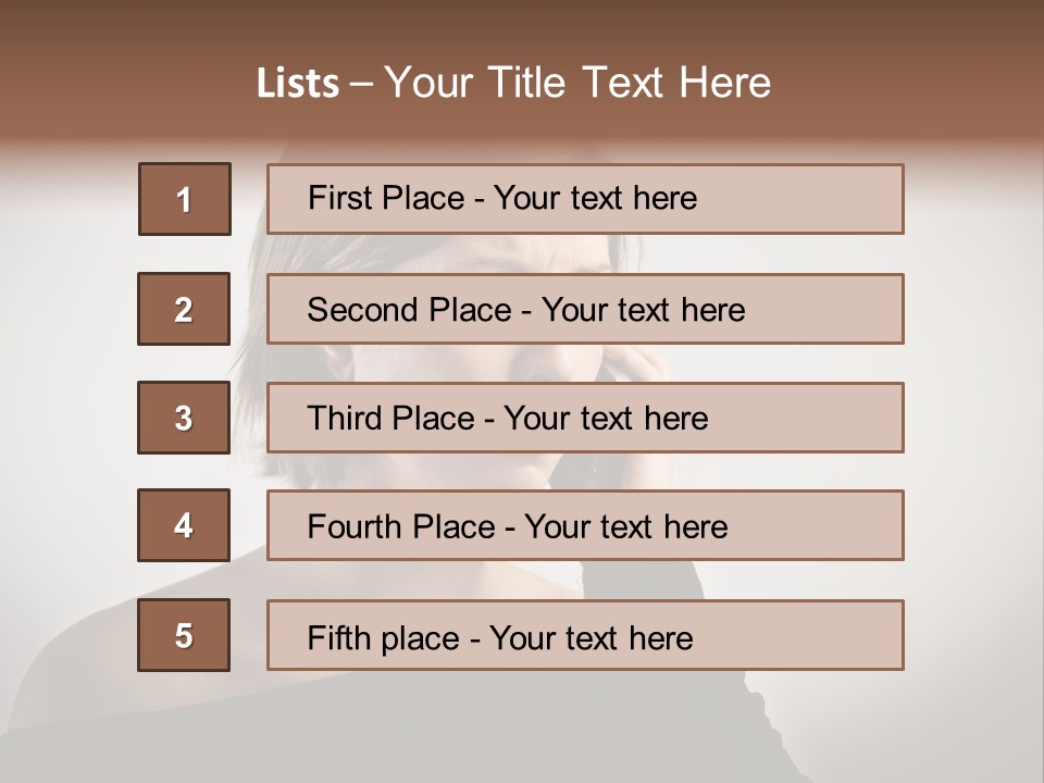 Beautiful Portrait Background PowerPoint Template