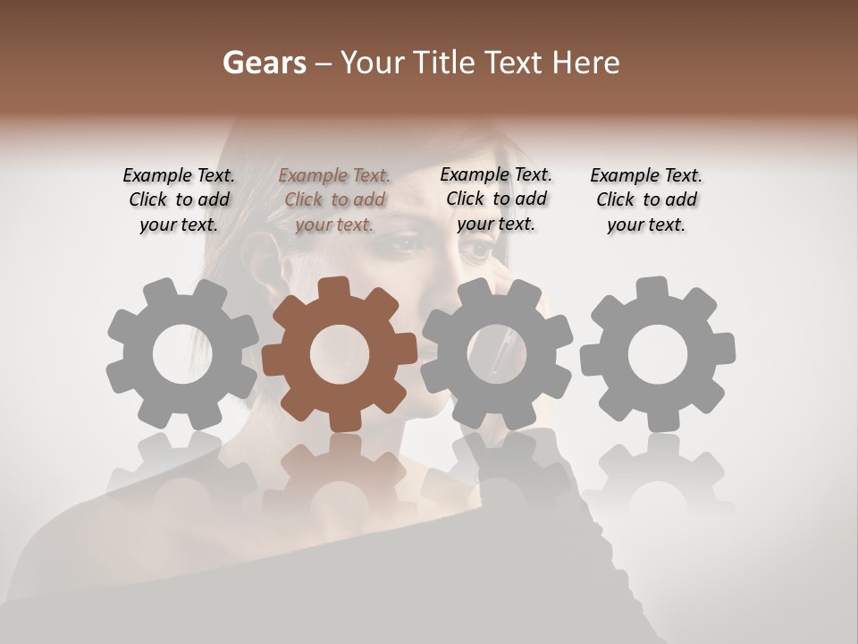 Beautiful Portrait Background PowerPoint Template