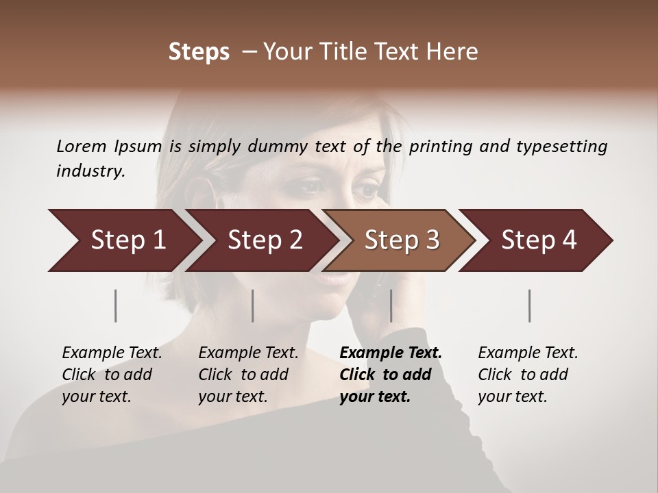 Beautiful Portrait Background PowerPoint Template