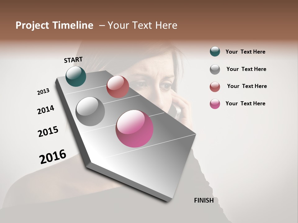 Beautiful Portrait Background PowerPoint Template