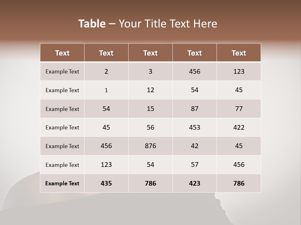 Beautiful Portrait Background PowerPoint Template