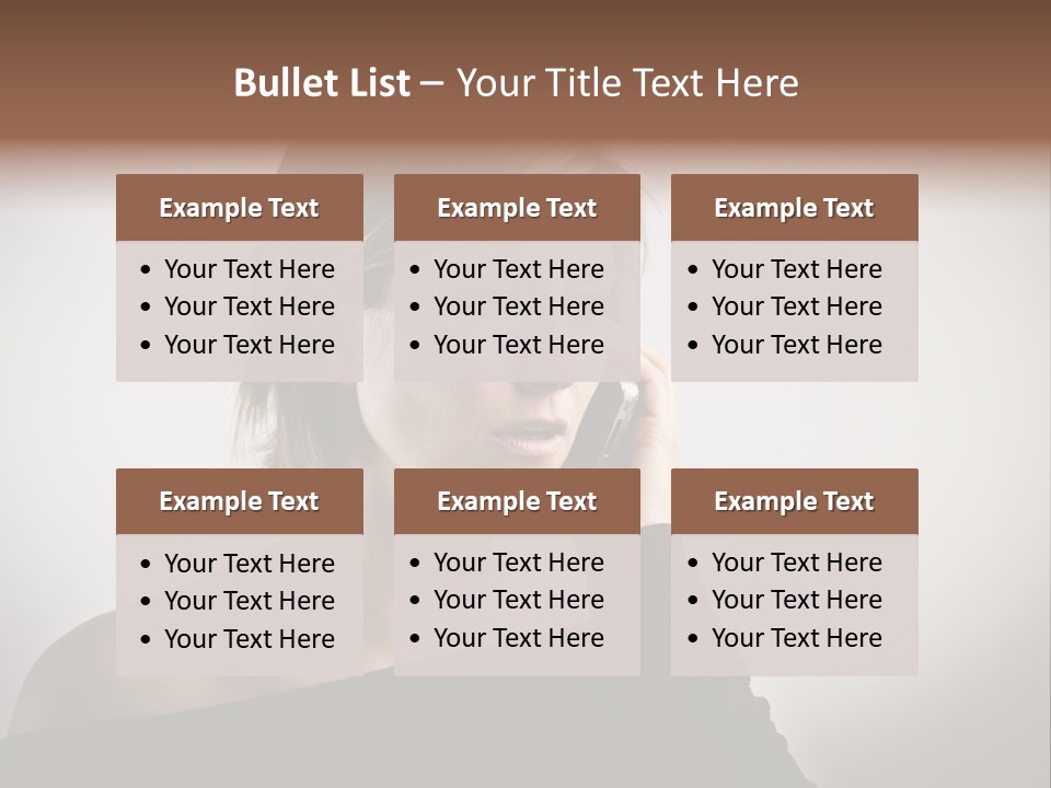 Beautiful Portrait Background PowerPoint Template